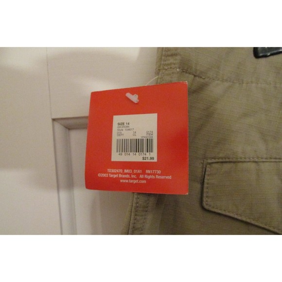 Isaac Mizrahi Women's Beige Mid-Rise Cotton Khaki Capri Pants Size 14 - Picture 6 of 8
